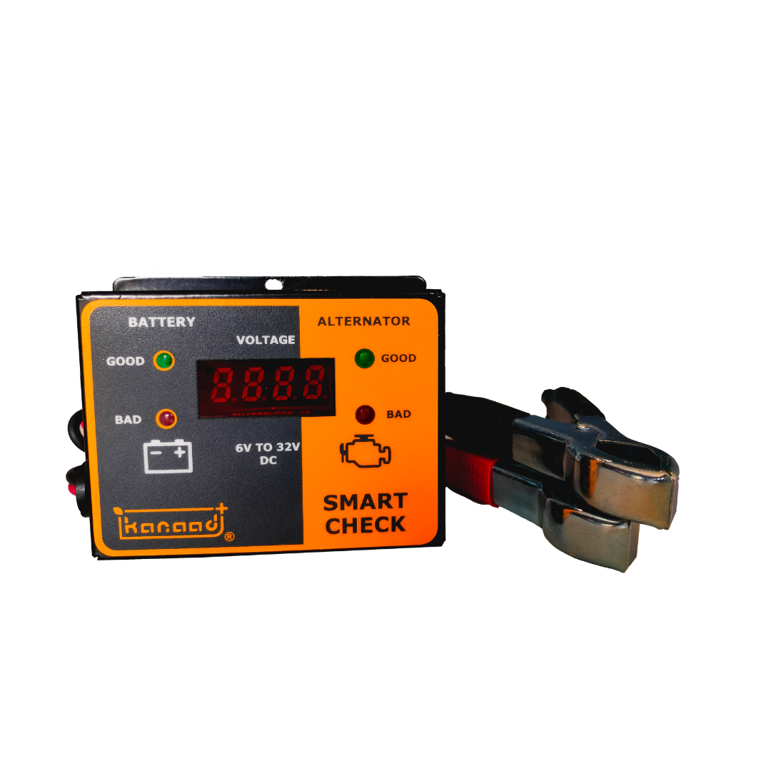 KANAAD 6 volt to 32 volt DC Digital Voltmeter with battery health indicator and battery charging indicator