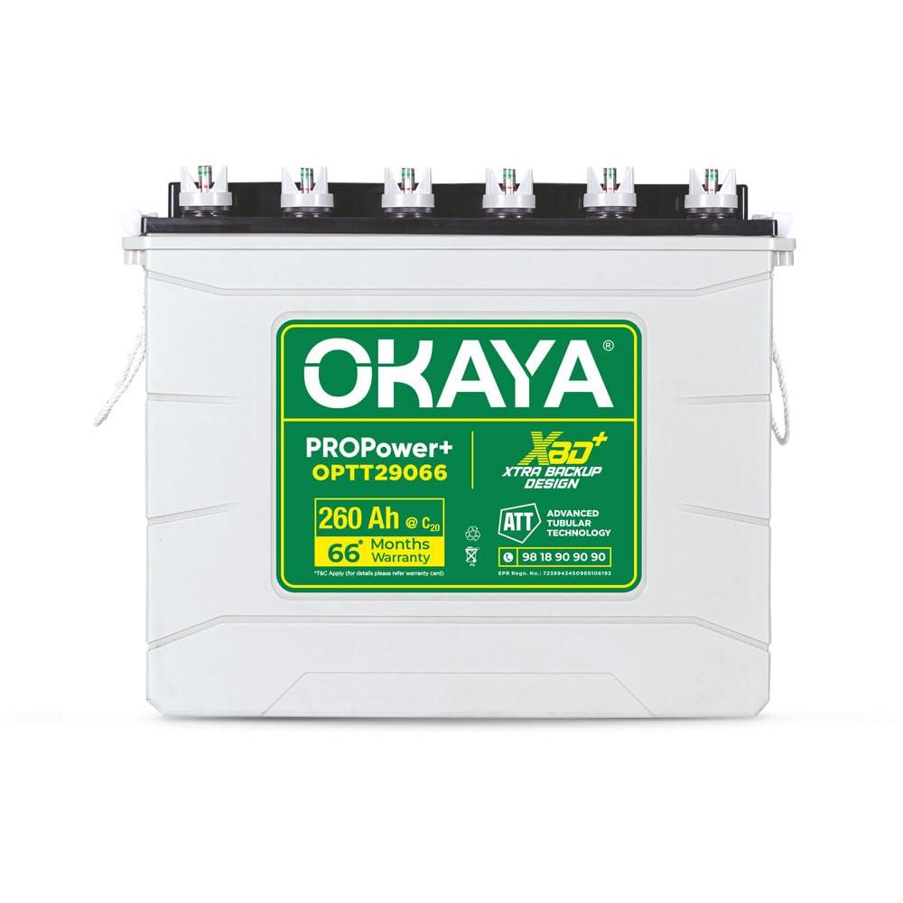 OKAYA OPTT29066 260 AHAh Inverter Battery