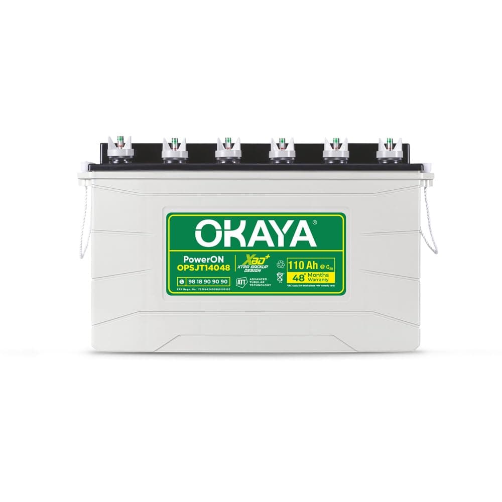 OKAYA OPSJT14048 110 AHAh Inverter Battery thumbnail 1