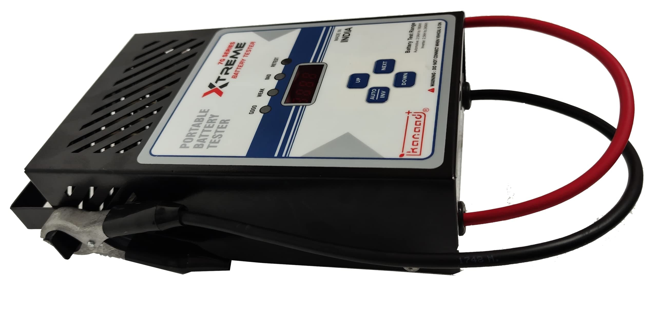 Kanaad-SBT 7G Portable Battery Load Tester for TWO wheeler, Four Wheeler and Inverter Batteries thumbnail 2