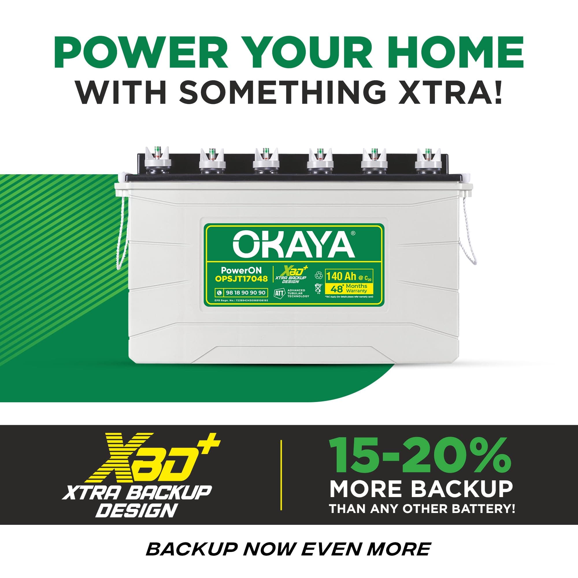 OKAYA OPSJT17048 Inverter Battery thumbnail 4