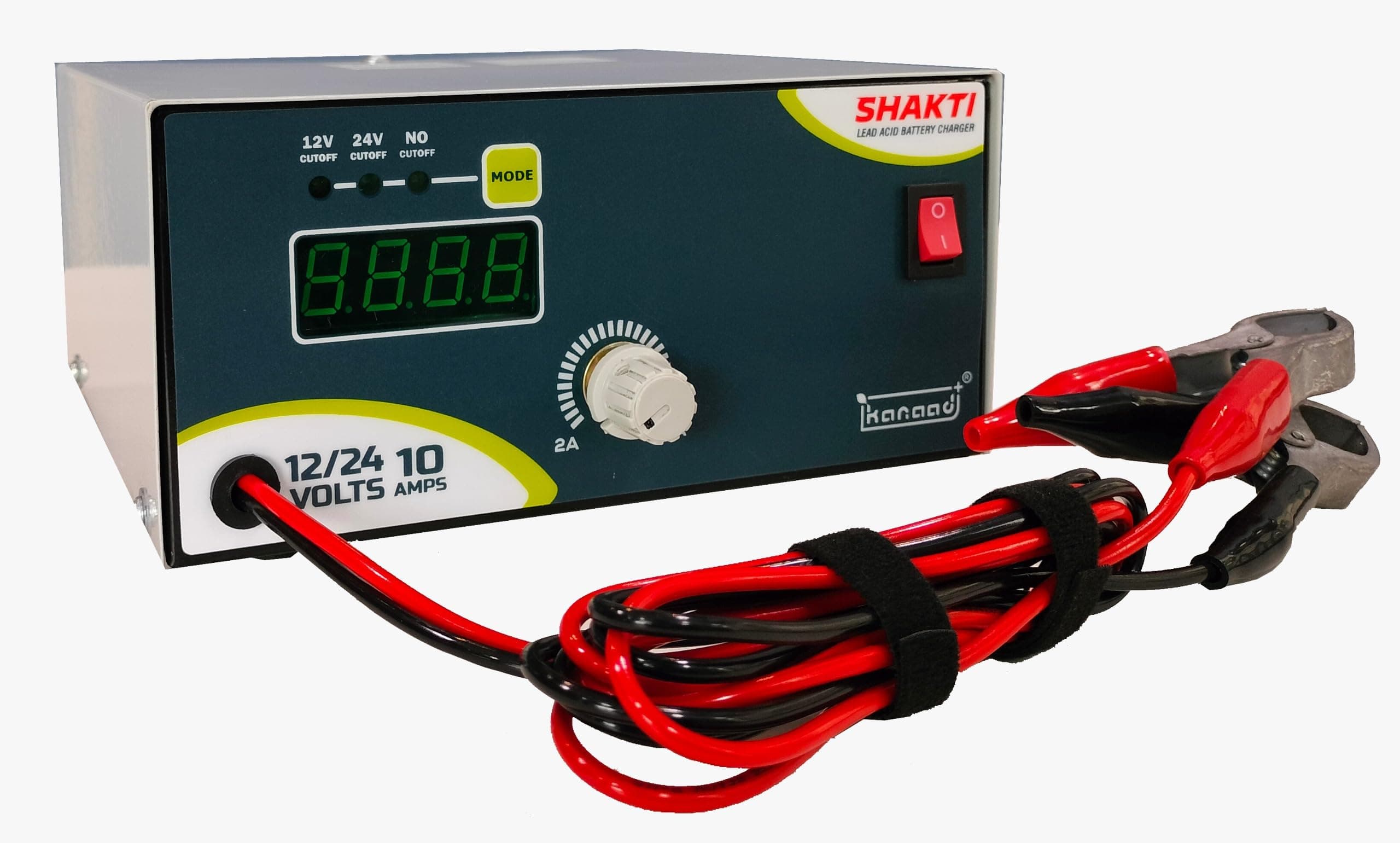 Kanaad Shakti Smart Battery Charger, 12-24V, 10A, for Lead Acid CAR and Inverter Batteries with Auto Cut-Off, Reverse Polarity Protection (with Auto Cut-Off) thumbnail 6