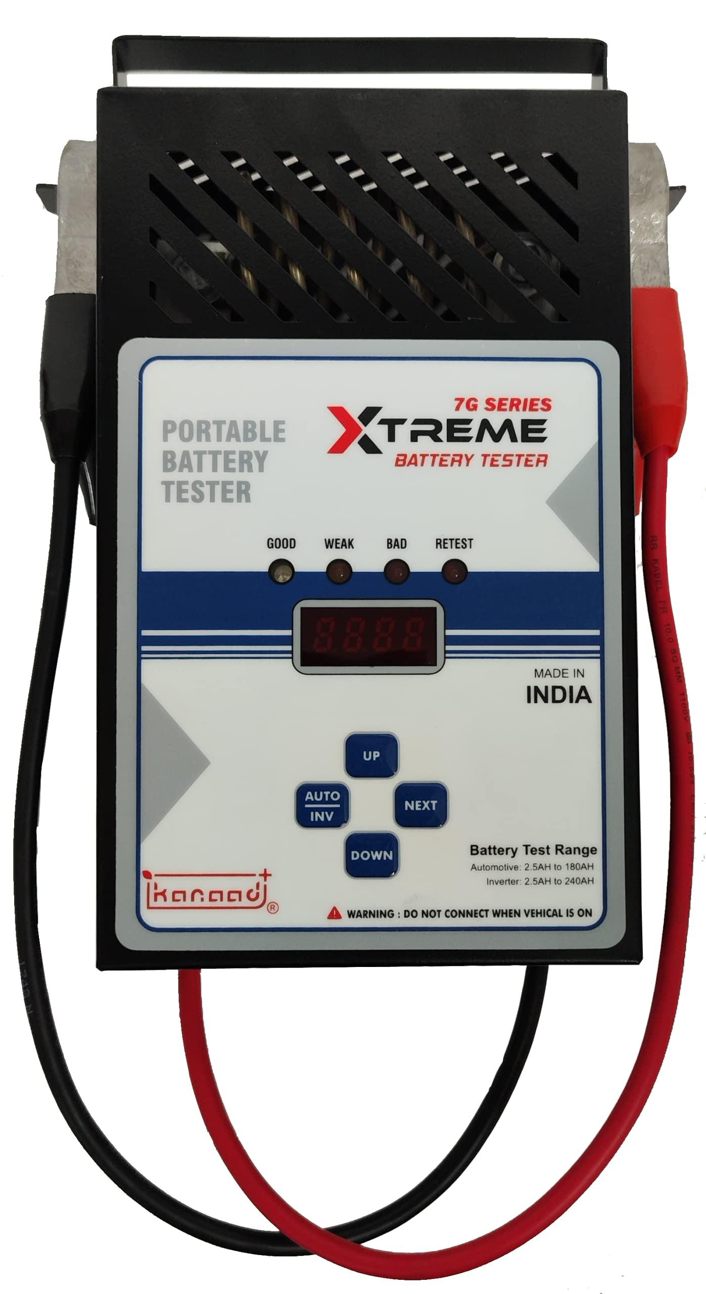 Kanaad-SBT 7G Portable Battery Load Tester for TWO wheeler, Four Wheeler and Inverter Batteries