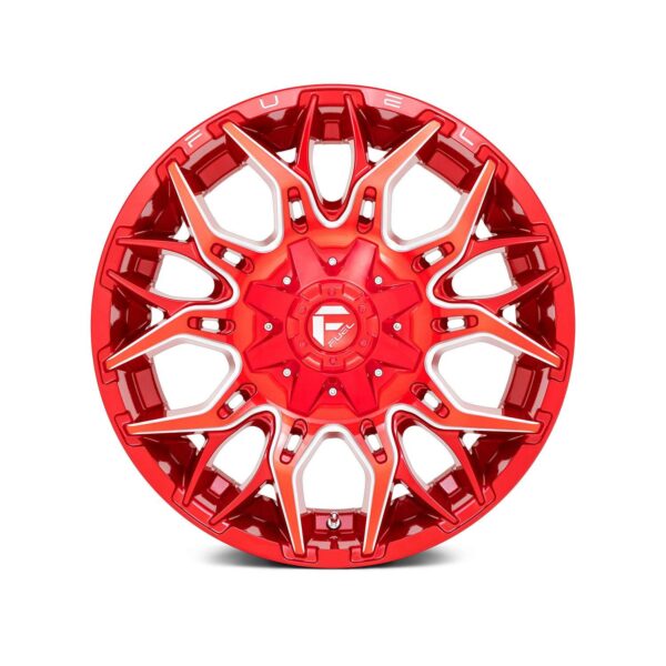 FUEL? - D771 TWITCH 1PC Candy Red with Milled Accents